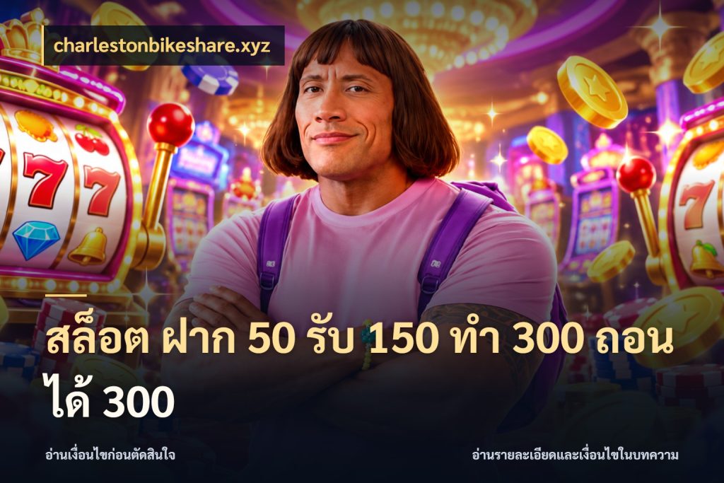 สล็อต ฝาก 50 รับ 150 ทํา 300 ถอนได้ 300 จับประเด็นยอดรับก่อนเลือกความสนุก กับ charlestonbikeshare.xyz