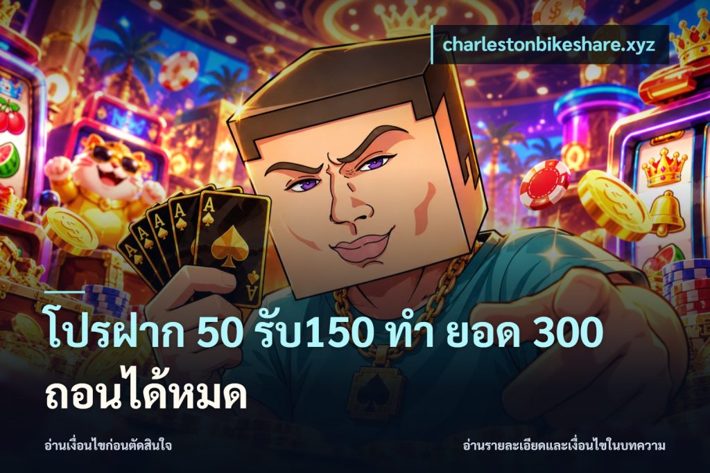 โปรฝาก 50 รับ150 ทํา ยอด 300 ถอนได้หมด