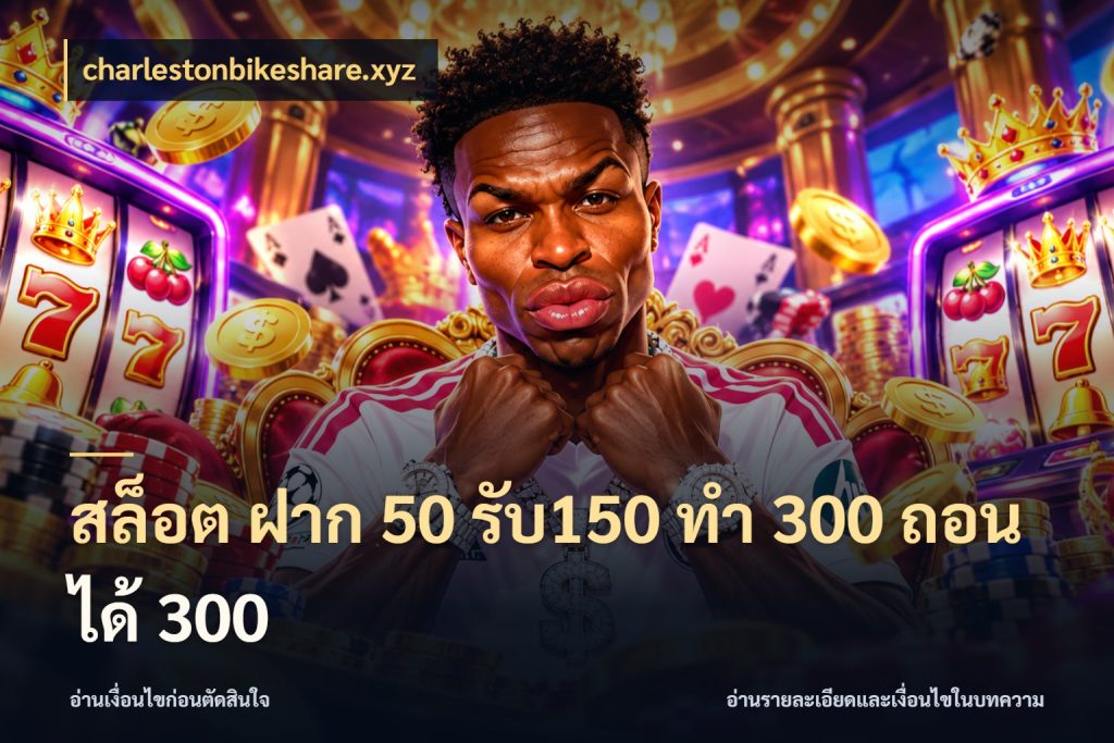 สล็อต ฝาก 50 รับ150 ทํา 300 ถอนได้ 300 จุดเด่นของเครดิตที่คนชอบเกมอยากรู้ กับ charlestonbikeshare.xyz