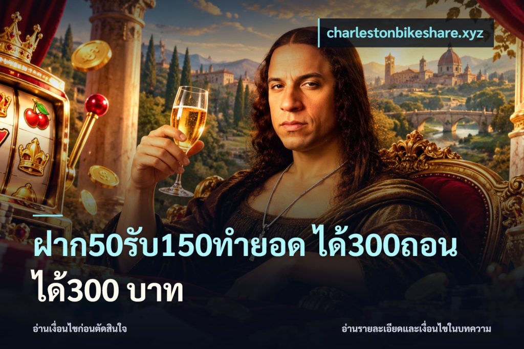 ฝาก50รับ150ทํายอด ได้300ถอนได้300 บาท