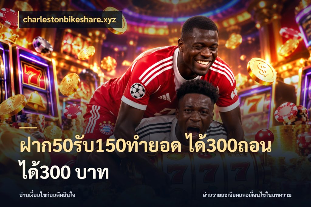 ฝาก50รับ150ทํายอด ได้300ถอนได้300 บาท เปิดมุมโปรให้เข้ากับเกมแนวโปรด สไตล์ charlestonbikeshare.xyz
