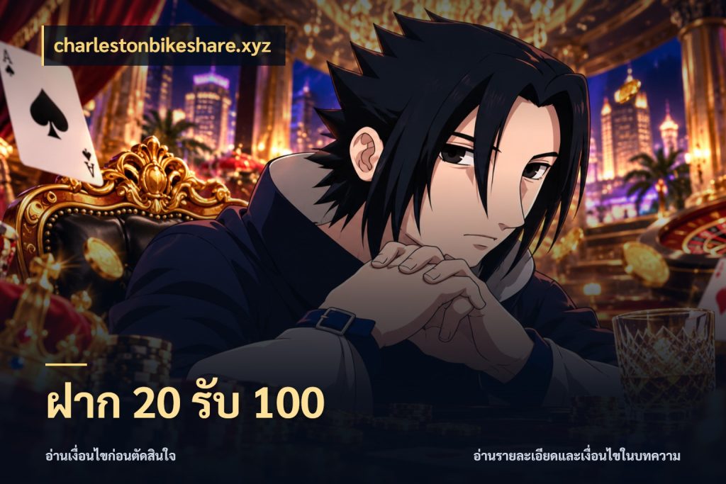 ฝาก 20 รับ 100 ยอดฝากและยอดรับในมุมของคนชอบลุ้น กับ charlestonbikeshare.xyz
