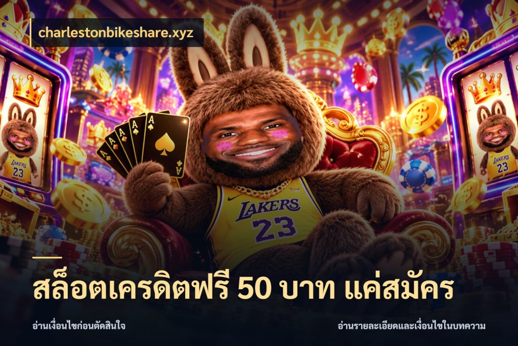 สล็อตเครดิตฟรี 50 บาท แค่สมัคร charlestonbikeshare.xyz เลือกสไตล์ความสนุกจากรูปแบบเครดิต