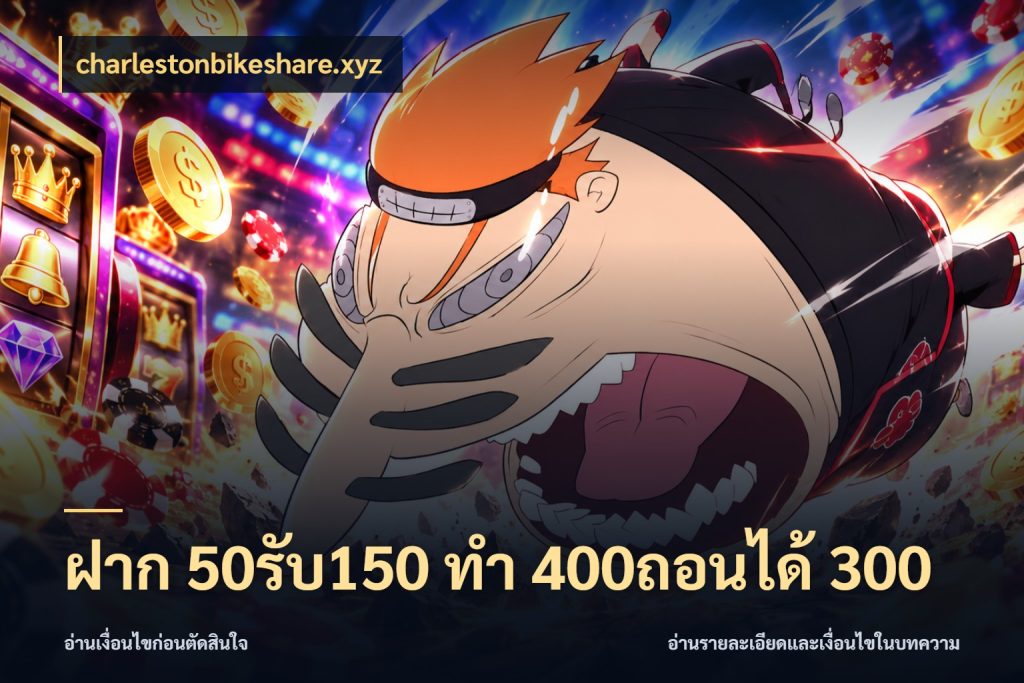 ฝาก 50รับ150 ทํา 400ถอนได้ 300 รูปแบบโบนัสกับสิทธิ์ของสายเกม สไตล์ charlestonbikeshare.xyz