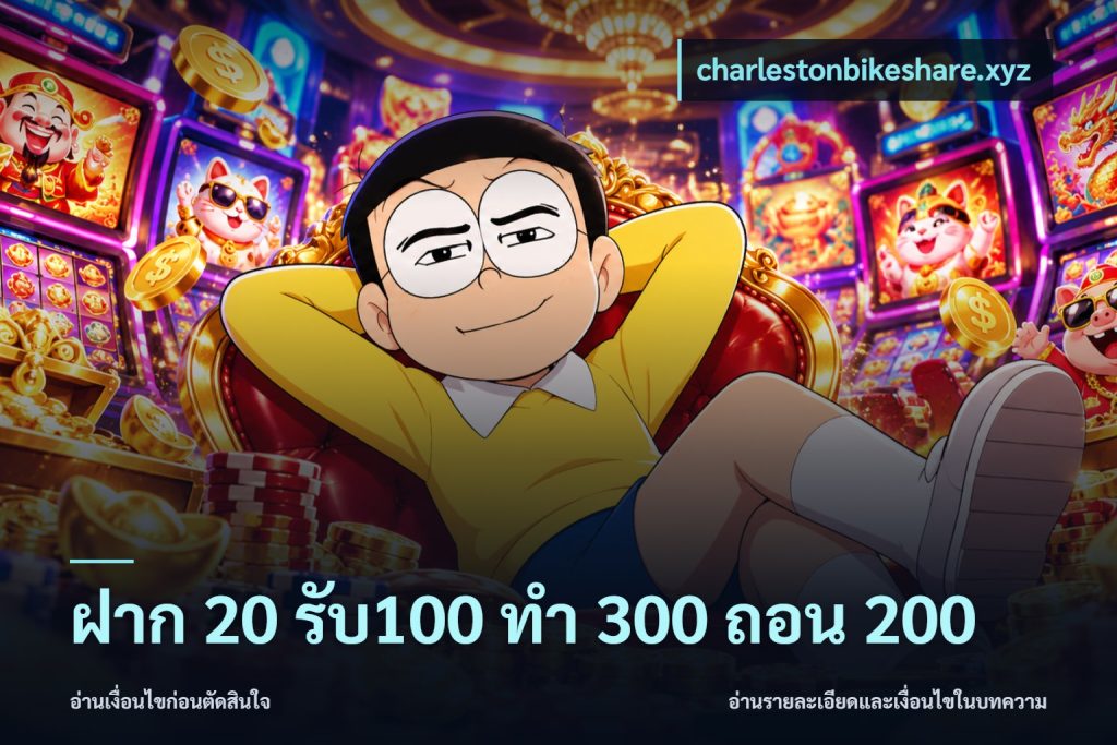 ฝาก 20 รับ100 ทํา 300 ถอน 200