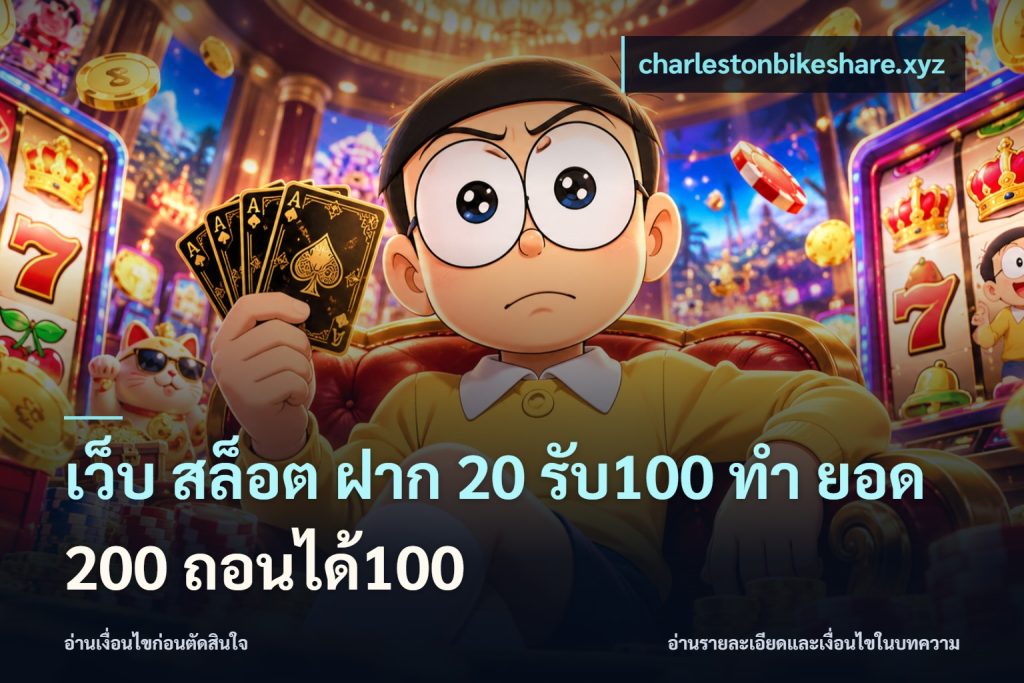เว็บ สล็อต ฝาก 20 รับ100 ทํา ยอด 200 ถอนได้100